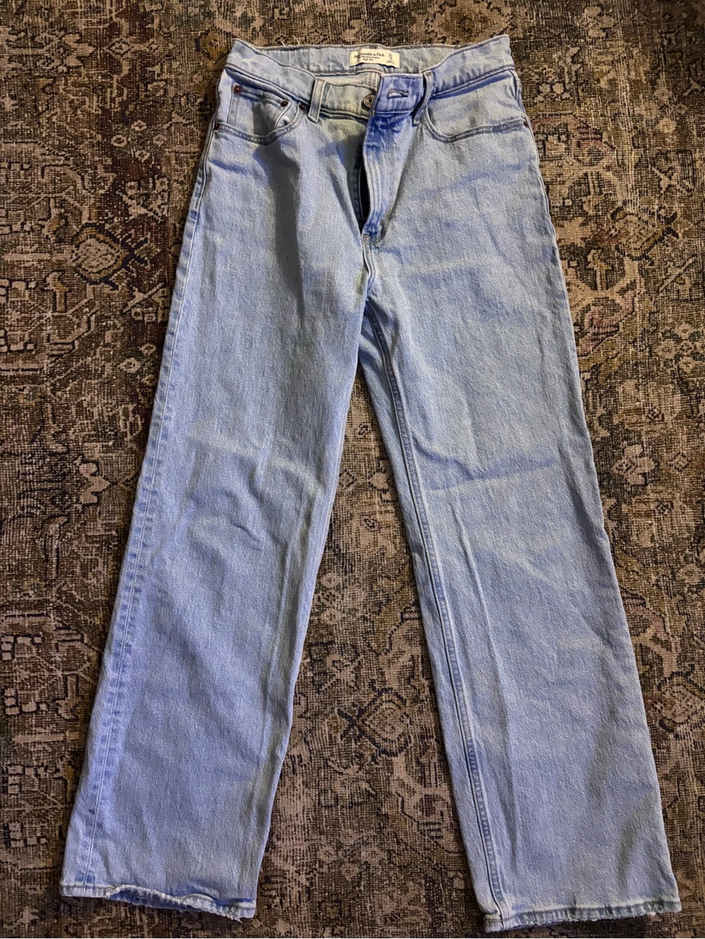 Abercrombie & Fitch Light Blue Straight-Leg Men’s Jeans
